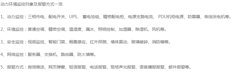 焦作机房监控对象